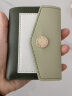 布简单 新款小清新钱包女短款韩版时尚学生三折叠拼接撞色零钱包卡包 绿色 晒单实拍图