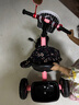 XBEIER 儿童三轮车脚踏车手推车2-3-5-6岁宝宝婴幼儿溜娃小孩推车轻便 豪华款粉色 实拍图