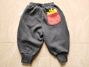 马·拉丁（M.Latin）/童装儿童裤子秋冬装新款男童女童小童印花摇粒绒针织长裤 中杂灰 90 cm 实拍图
