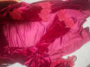 KJ法国KJ睡衣女性感吊带金丝绒睡裙睡袍三件套装冬季珊瑚绒家居服 枣红色 L (109-123斤) 晒单实拍图