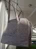 WEEKEIGHT 游泳包干湿分离包防水女单肩沙滩包度假旅行瑜伽健身运动包透明大容量泳衣收纳包洗澡包 粉色小碎花 实拍图