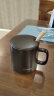 传旗陶瓷马克杯带勺盖咖啡杯牛奶杯早餐杯办公杯男女茶杯描金黑350ml 晒单实拍图