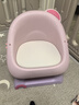 Baby Phoenix宝宝餐椅叫叫椅婴儿餐桌椅儿童吃饭座椅子小孩凳子靠背椅家用 单椅【无声款舒适PU软垫】粉色 实拍图