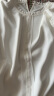 尚都比拉夏季洋气随性文艺气质通勤圆领短袖雪纺衫 白色 L  晒单实拍图