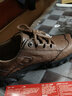 金盾骆驼男鞋户外登山鞋男冬季真皮头层牛皮透气防水防滑徒步鞋运动休闲鞋 8195棕色 41 实拍图