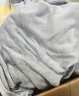 京东京造撸猫毯 810g法兰绒空调毯简约纯色毯沙发午睡盖毯小灰灰150x200cm 实拍图