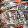 上海故事情人节520丝巾女士围巾礼盒披肩送长辈妈妈生日母亲节礼物 时尚爱码 桔色 实拍图