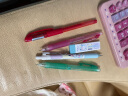 三菱（uni）M5-100活动铅笔 0.5mm学生自动铅笔橡胶手握透明彩色杆带橡皮可擦笔 粉红 1支装 晒单实拍图