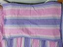 禄瑞福家纺床上用品纯棉老粗布枕套全棉单人条纹枕头套信封式 单只装1只 蓝瑟 手工制作约48cmx74cm 实拍图