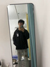 主意范立领飞行夹克外套男女春秋季潮牌cleanfit廓形短款高街棒球服外套 JK8008黑色 L 110-125斤 实拍图