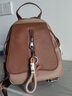 稻草人（MEXICAN）双肩包女2025新款韩版学院风学生书包文艺通勤背包生日礼物送女友 杏配棕 实拍图