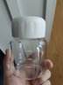 WINTERPALACE高硼硅玻璃杯便携水杯小巧迷你杯女生高颜值胖胖随手杯子带盖杯子 白色300ml 实拍图