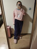 馨爱百年睡衣女春秋长袖纯棉韩版休闲宽松全棉女士套头家居服可外穿套装 QH5402 2XL 实拍图