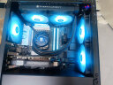 Thermalright 利民 TL-C12C C12C-S C12CW-S机箱ARGB温控工包风扇支持风扇PWM/ARGB串联控制 12cm散热机箱风扇 TL-C12RB-S V2反向黑框工包风扇 实拍图