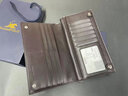 铂士顿保罗钱包男士真牛皮长款大容量多卡位皮夹子防盗刷手拿包新年送老公 棕色荔枝纹601 实拍图