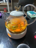 那些时光花茶壶 蜡烛加热水果茶壶套装 耐热玻璃下午茶花果茶壶 午后莺歌(壶+底座)无茶隔-高把壶 实拍图
