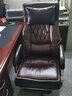 纽麦老板椅真皮可躺午休按摩大班椅舒适人体工学家用办公座椅电脑椅子 头层牛皮+搁脚+按摩【弹簧包+送头枕 颜色备注】 铝合金脚   固定扶手 实拍图