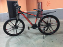 凤凰（Phoenix）山地自行车成人男女学生青少年减震变速越野公路通勤车山地车 24寸白蓝碳钢车架十刀轮 30速数字指拨（前中后全轴承） 实拍图