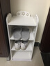 北屿 简易小鞋架家用经济型多层组装门口省空间收纳架子 多功能简约现代门厅鞋架公寓鞋架镂空鞋架夹缝鞋架 小号：梅花款4层58X26X24cm 实拍图