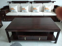 楠著新中式实木沙发客厅大户型乌金木家具别墅123人位储物沙发9363# 实拍图