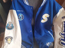 肆缄】克莱因蓝棒球服外套男春秋季美式复古宽松百搭休闲情侣夹克ins潮牌拼接PU皮袖字母刺绣夹克外套 【关注店铺优先发货】2LX846蓝色高质量 614上上3XL 实拍图