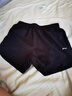 李宁（LI-NING)羽毛球服女款短裤休闲运动速干短裤AKSR612-2标准黑S码 实拍图