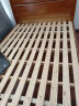 初屋 床 实木床1.8米双人床现代中式卧室橡胶木婚床 胡桃色 单床 框架床(1500mm*2000mm) 实拍图