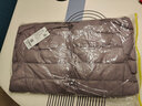雅鹿轻薄羽绒服女短款连帽秋冬新款90绒轻便外套ap 浅紫色 185/4XL 实拍图