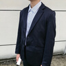 千纸鹤易打理西服男士抗皱休闲西装男修身单西外套男春秋季35382 06C灰色 L 实拍图