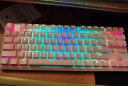 黑爵（AJAZZ）K870T蓝牙无线双模87键机械键盘RGB灯光手机平板笔记本游戏办公 白色红轴 晒单实拍图