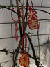 相思桐植绒小灯笼福字挂件马年2026新年装饰品元旦盆景绿植盆栽吊卡挂饰 福气满满（15拼）+小灯笼（30个） 实拍图