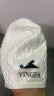 英发（YINGFA）泳帽男女士护耳不勒头凹凸设计防水防滑硅胶水滴泡泡游泳帽 白色 晒单实拍图