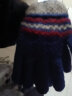 南博耐森（NBNSEN）冬季新款双拼色反针针织手套 男士款加绒加厚毛手套 反针-男士颜色随机1双 实拍图