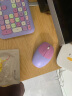 摩天手(Mofii)666 无线键盘鼠标套装 超薄圆形可爱 家用办公无线打字 少女心笔记本外接键盘 紫色混彩 实拍图