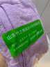 竹之锦大浴巾 竹纤维成人女士洗澡巾 吸水裹巾薄款紫色360g 70×140cm 实拍图