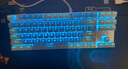 达尔优EK815机械合金版108键多键位机械键盘电竞游戏CF吃鸡LOL双色白蓝键帽全键无冲 87键茶轴（白拼蓝键帽）29种灯光模式 实拍图