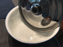 欧丽家 老式家用陶瓷和面盆白色手工加厚加深陶瓷大盆发面盆揉面盆洗菜盆陶瓷面盆 中号（外径32cm）青花和面盆（不锈钢盖子） 实拍图