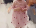 戴维贝拉（DAVE＆BELLA）夏款婴儿女童夏装草莓刺绣网纱连衣裙 婴幼童宝宝夏季裙子 灰粉色-N 90cm(3Y建议身高85-95cm）) 晒单实拍图