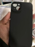 京东京造 苹果14Plus手机壳 iPhone 14 plus保护套液态硅胶镜头精孔防滑防摔不沾指纹全包6.7英寸 黑色 实拍图