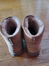 意尔康女靴短筒棉鞋一脚蹬时尚短靴女简约轻便雪地靴 26322W 浅棕色 35  实拍图