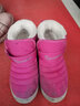 回力童鞋冬季儿童雪地靴加绒加厚时尚女童保暖短靴男童棉鞋 1087玫红 32 参考图内长选择 实拍图