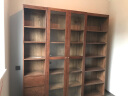 源氏木语实木书柜简约现代书房家具橡木置物柜客厅带玻璃门展示柜 晒单实拍图
