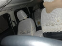领誉汽车座套蕾丝坐垫全包半截坐椅套四季适用于凯美瑞日产天籁轩逸别克君越凯越GL8朗逸奥迪A6L宝马 CH纹-米色【五座上半截】 专车定制  3-5天发货 实拍图
