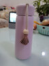 【高品质】波比熊不锈钢保温杯ins原宿风简约男清新可爱少女心森系学生水杯子创意个性潮流情侣 流苏保温杯粉色400ml+杯刷 实拍图