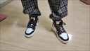 回力男鞋高帮鞋秋季新款情侣篮球鞋百搭运动小白鞋子休闲板鞋男大码 黑白熊猫 43 实拍图