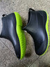 汐鲤 夏季时尚雨鞋男低帮防水鞋女短筒雨靴厨房工作套鞋钓鱼洗车胶鞋 黑拼绿底 39 实拍图