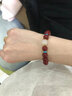 普陀山莲陀记天然紫金朱砂手串女士和田玉本命年手链男款转运真品礼物护身符 10mm帝王砂 男女通用@送女友/男友/长辈 实拍图