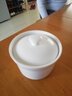 昭乐 白色陶瓷小炖盅碗隔水炖盅 参盅蒸盅燕窝炖罐可做电炖盅锅内胆微波炉适用 4英寸白色炖盅 实拍图