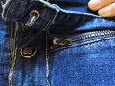 飞艘渡2024秋冬牛仔裤男新款宽松直筒裤常规男士弹力加肥加大休闲长裤 深蓝7011 30 腰围2尺3 实拍图