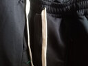 雅鹿裤子男春秋季薄款港风修身男士宽松束脚运动长裤大码工装休闲裤男 黑色【加绒款】 加绒 M 【建议体重90-110斤】 实拍图